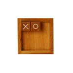 Wooden Tic Tac Toe Game Solid Wood Tabletop Board - Image 3