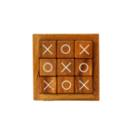 Wooden Tic Tac Toe Game Solid Wood Tabletop Board - Image 4