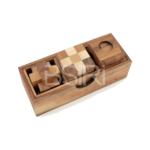 3 Games in a Wooden Box