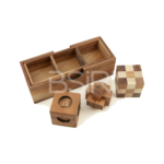 3 Games in a Wooden Box - Image 2