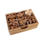 6 Games in a Wooden Box