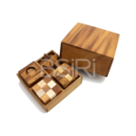 4 Games in a Wooden Box - Image 3