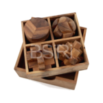 4 Games in a Wooden Box (Set2) - Image 3