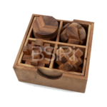 4 Games in a Wooden Box (Set2) - Image 4