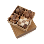 4 Games in a Wooden Box (Set3)