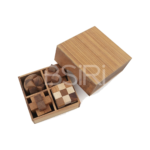 4 Games in a Wooden Box (Set3) - Image 4