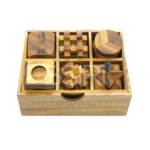 6 Games in a Wooden Box (Set2) - Image 3