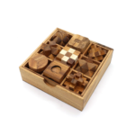 9 Games in a Wooden Box