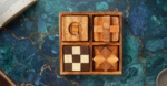 4 Games in a Wooden Box (No Lid) - Image 4