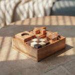 4 Games in a Wooden Box (No Lid) - Image 6